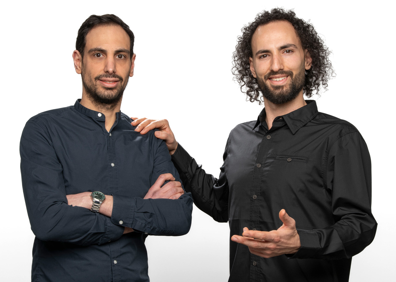 Odeh Rishmawi links und Ala Rishmawi rechts
